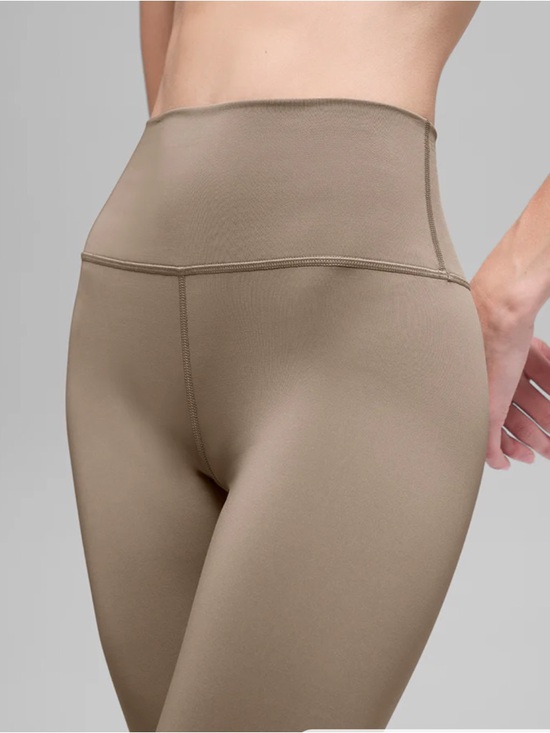 ALO Yoga Pants - Alo Yoga Airlift High Waist Leggings 28.5” Gravel Tan Sz M 8-10 W5766R